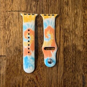 Roolee Tie-Dye Smartwatch Band - Orange, Blue, Yellow